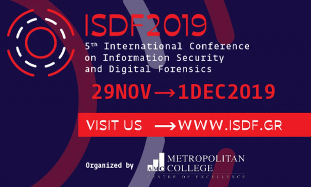 5o Διεθνές Συνέδριο Ασφάλειας Πληροφοριών και Ηλεκτρονικής Εγκληματολογίας