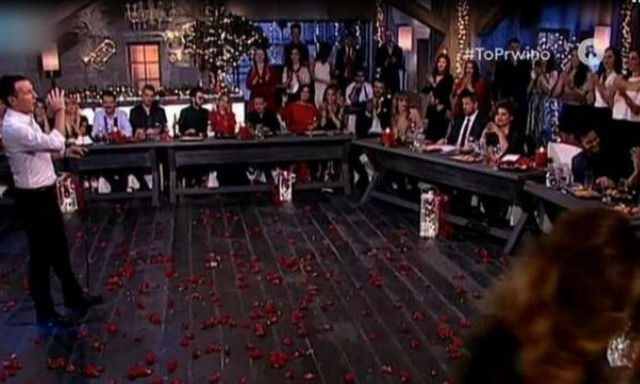 «Στην Υγειά μας Ρε Παιδιά»: Ο Ντάνος πέταξε πιάτο και βρήκε τον Μπάση στο κεφάλι (vid)