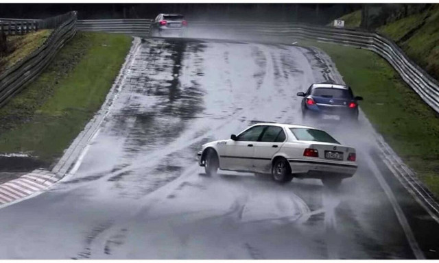 Το βρεγμένο Nürburgring δεν είναι για ερασιτέχνες! (Video)