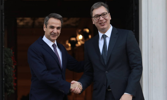 Δείτε LIVE: Κοινές δηλώσεις Μητσοτάκη-Βούτσιτς