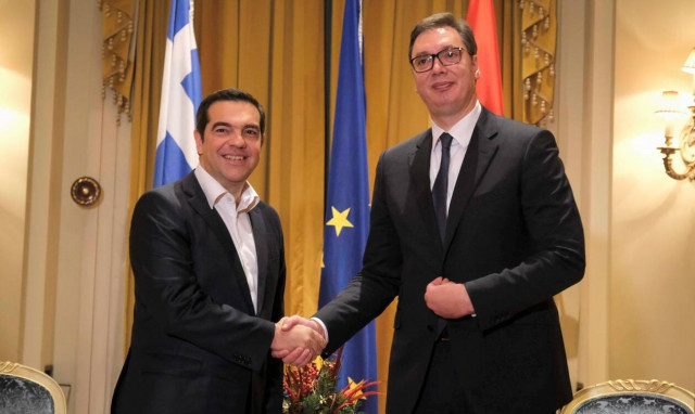 Συνάντηση Αλέξη Τσίπρα με τον Πρόεδρο της Σερβίας Αλεξάνταρ Βούτσιτς	