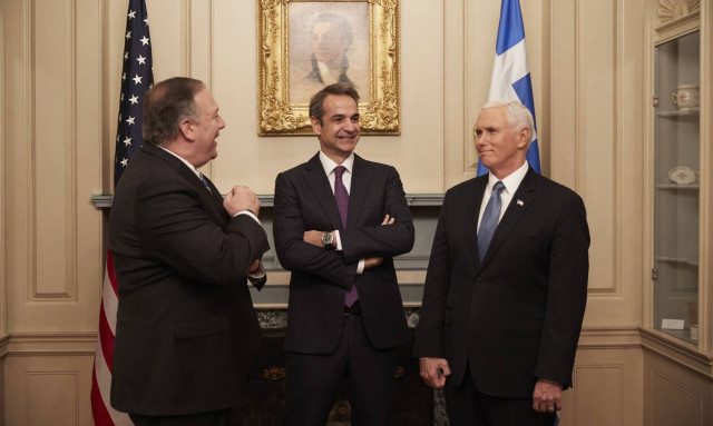 Pence's and Pompeo's positive message on Greek economy