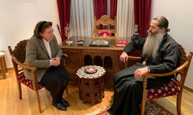 Μητροπολίτης Συμεών: Συνάντηση με την Υπουργό Πολιτισμού Λίνα Μενδώνη