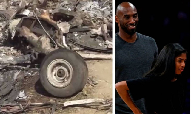 Κόμπι Μπράιαντ: Βίντεο σοκ από τον τόπο της συντριβής – Συντρίμμια και στάχτη (pics)