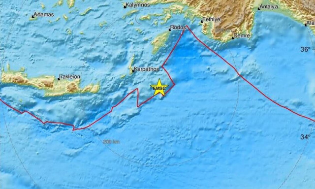 Σεισμός κοντά σε Κάρπαθο και Ρόδο - Αισθητός σε αρκετές περιοχές (pics)