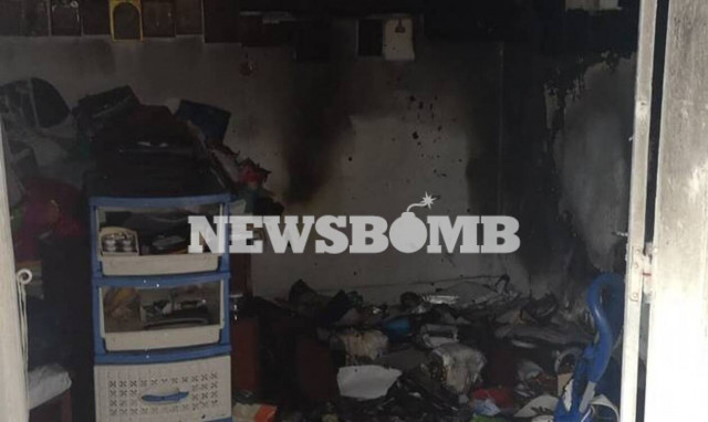 Φωτιά σε διαμέρισμα στον Υμηττό (pics&vid)