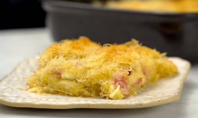 H συνταγή της ημέρας: Ζαμπονοκασερόπιτα με κανταΐφι 