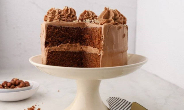 Τούρτα με καφέ και φουντούκια