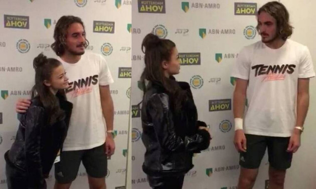 Στέφανος Τσιτσιπάς - Στεφανία Λυμπερακάκη: H συνάντηση και οι selfies 