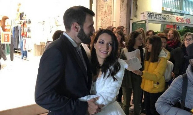 Έπαθαν την πλάκα τους η νύφη και ο γαμπρός! (video)