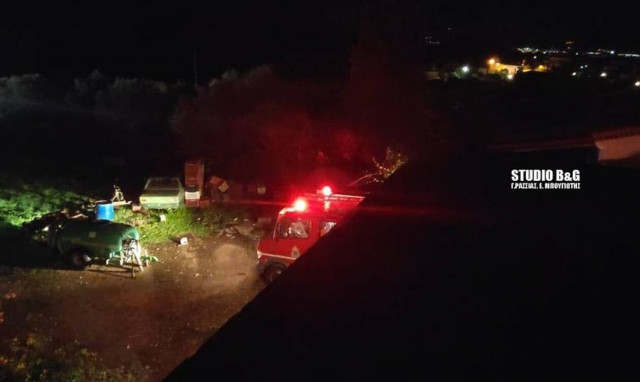 Αργολίδα: Παρανάλωμα του πυρός μονοκατοικία (pics)