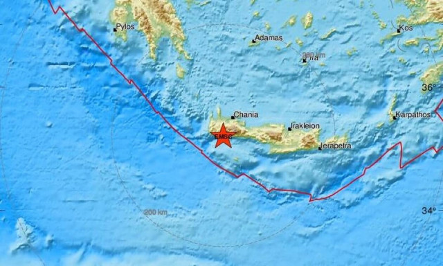 Σεισμός ΤΩΡΑ νότια των Χανίων (pics)