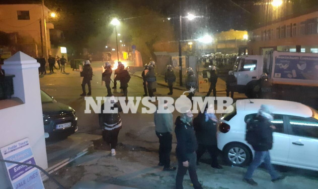 Clashes in Mytilene, Chios over new migrant camps