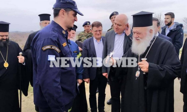 Στον Έβρο ο Ιερώνυμος: Η καρδιά όλων των Ελλήνων χτυπάει στα σύνορα