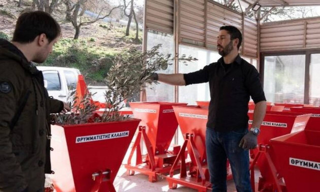 Δείτε την πατέντα του Κρητικού για τις ελιές που κάνει... θραύση!