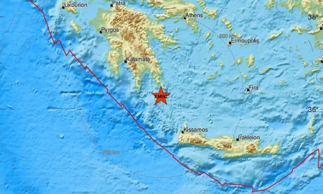 Σεισμός στα Κύθηρα