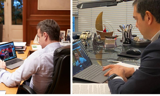 Κορονοϊός: «Μένουμε Σπίτι» το μήνυμα Μητσοτάκη - Τσίπρα 