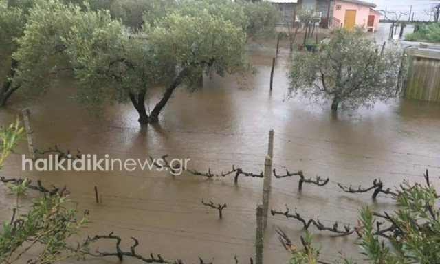 Καιρός: «Πνίγηκαν» Χαλκιδική και Τρίκαλα - Εγκλωβίστηκαν δύο γυναίκες στη Θεσσαλονίκη
