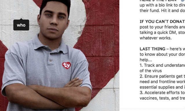 O Knox Frost είναι ο ψηφιακός influencer στο πλευρό του Παγκόσμιου Οργανισμού Υγείας