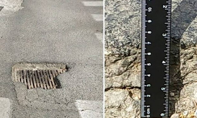 Ξεκαρδιστικό: Δείτε τι σχέση έχει ΑΥΤΗ η λακκούβα με τον... κορονοϊό!