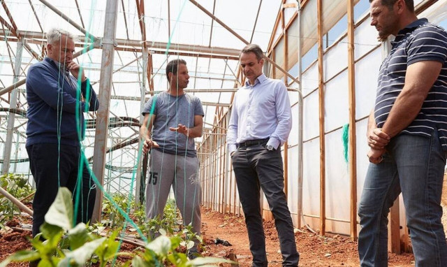 Κυριάκος Μητσοτάκης: Επίσκεψη σε πρότυπη αγροτική μονάδα στον Αυλώνα