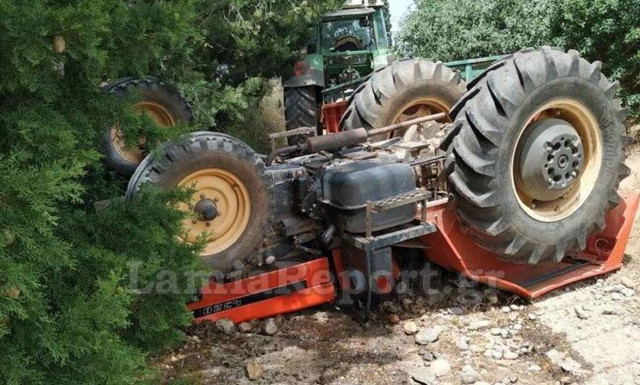 Τραγωδία στη Φθιώτιδα: Δύο άνδρες έχασαν τη ζωή τους - Καταπλακώθηκαν από τρακτέρ (pics)