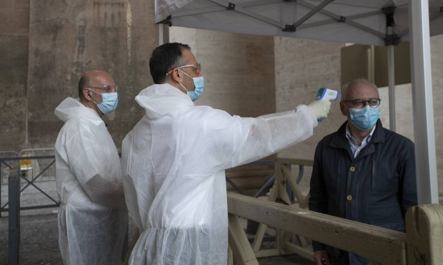 Κορονοϊός: Με θερμομετρήσεις, μάσκες και τη Θεία Κοινωνία... στο χέρι άνοιξε το Βατικανό