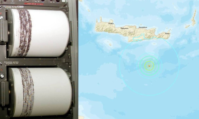 Heightened seismic activity recorded in southern Crete
