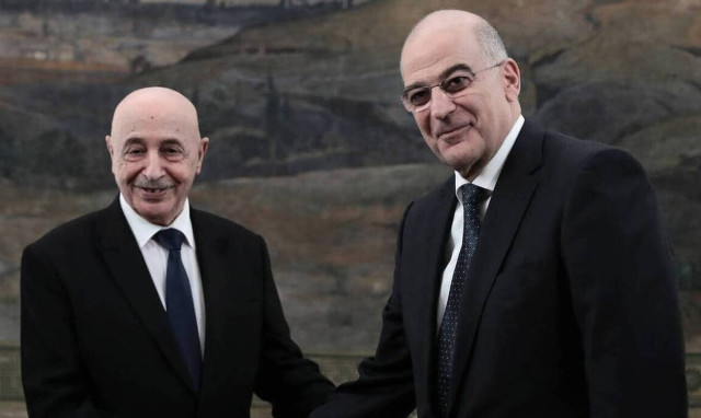 FM Dendias speaks with Libyan parliament president on need for peaceful solution to the crisis