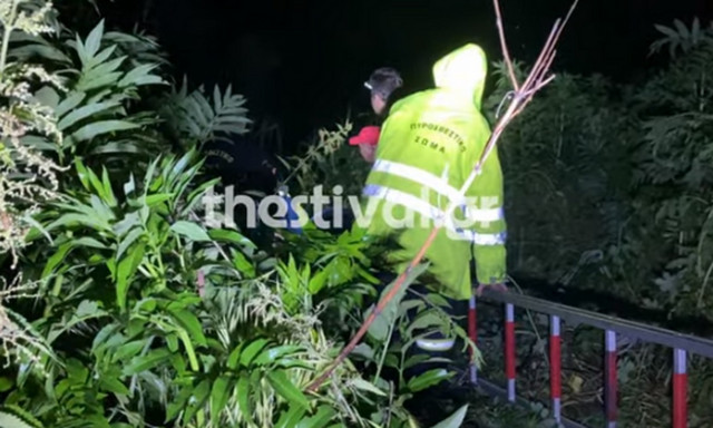 Θεσσαλονίκη: Δραματική διάσωση 21χρονου από χείμαρρο - Συγκλονιστικό βίντεο από την επιχείρηση