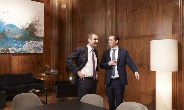 Τηλεδιάσκεψη του καγκελάριου Κουρτς με τον Έλληνα πρωθυπουργό και άλλους αρχηγούς κυβερνήσεων