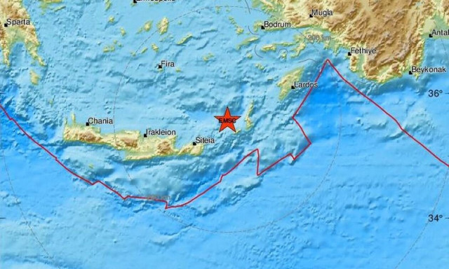 Σεισμός κοντά στην Κάσο (pics)