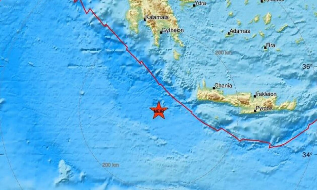 Σεισμός δυτικά της Κρήτης (pics)