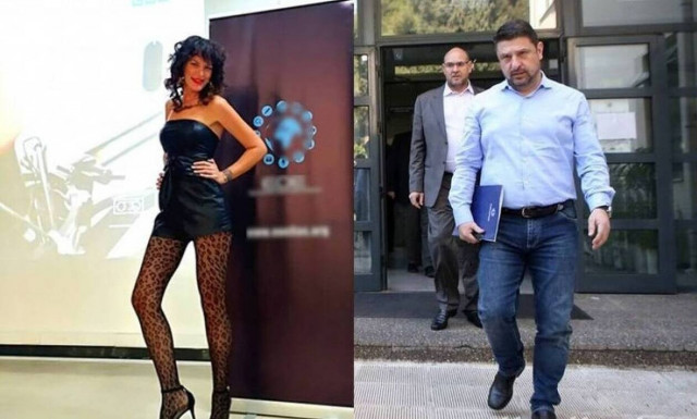 Στον εισαγγελέα η παρουσιάστρια που πέταξε νερό στον Χαρδαλιά 