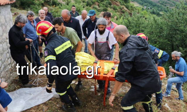 Τρίκαλα: Πήγε να μαζέψει ρίγανη και κατέληξε σε χαράδρα (video)