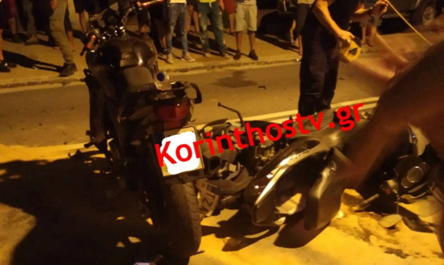 Κορινθία: Σοβαρό τροχαίο από σύγκρουση μηχανών - Τέσσερις τραυματίες