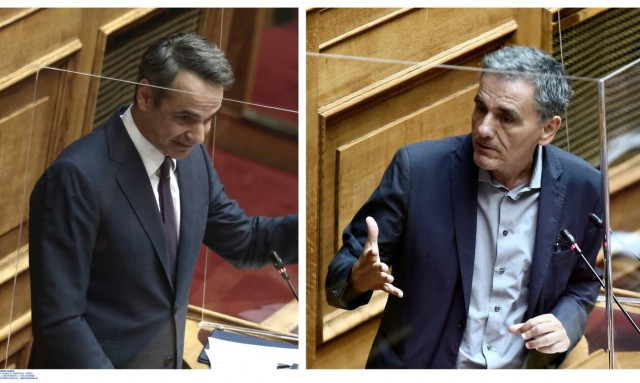 Βουλή - Σκοτώθηκαν με το… γάντι Μητσοτάκης-Τσακαλώτος: Ο Ντουόρκιν, ο ενικός και τα συγχαρητήρια