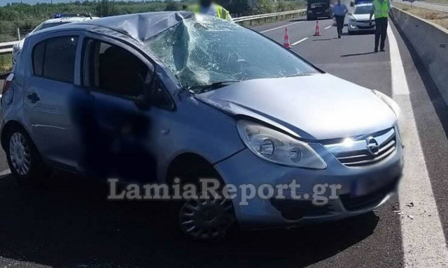 Φθιώτιδα: Σοβαρό τροχαίο με τραυματισμό στα διόδια της Αγ. Τριάδας (pics)