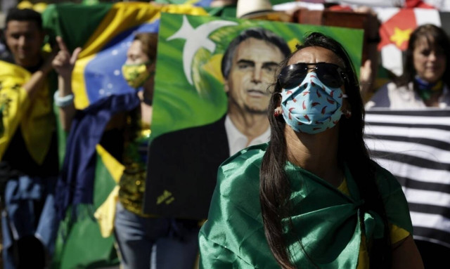 Βραζιλία: Διαδήλωση συμπαράστασης για τον Μπολσονάρου που παραμένει σε καραντίνα