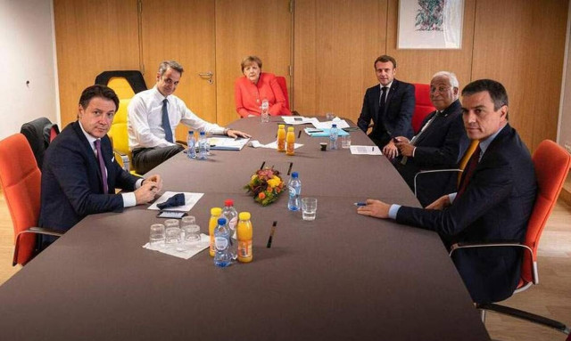 Σύνοδος Κορυφής: Νέα σύσκεψη Μητσοτάκη με Μέρκελ, Μακρόν και Κόντε