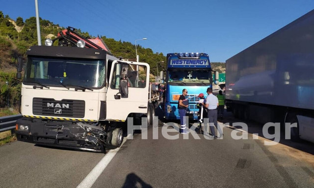 Τροχαίο στην Εθνική Οδό: Σφοδρή σύγκρουση με βυτιοφόρο – Δείτε εικόνες