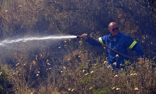 Στις φλόγες δασική έκταση στον Άγιο Νικόλαο