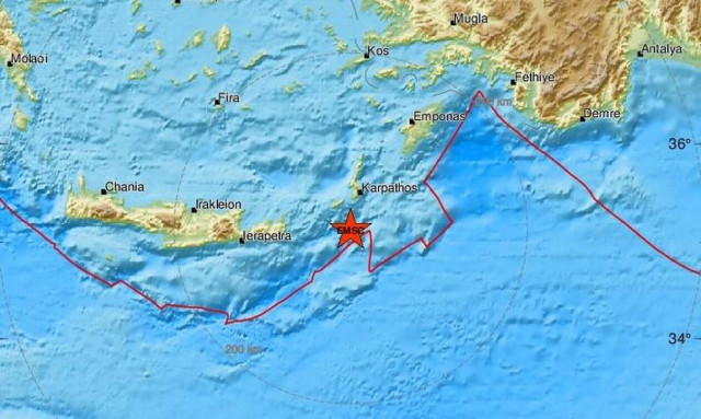 Σεισμός νότια της Καρπάθου (pics)