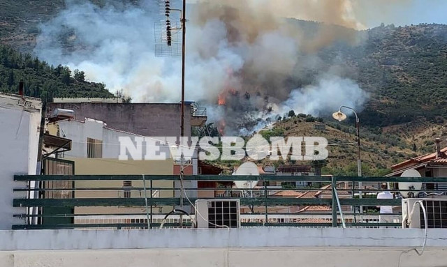 Φωτιά ΤΩΡΑ στην Αταλάντη: Βρίσκεται κοντά σε σπίτια