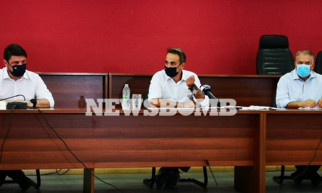 Μητσοτάκης από Εύβοια: Δεδομένη η πλήρης στήριξη μου στον Νίκο Χαρδαλιά