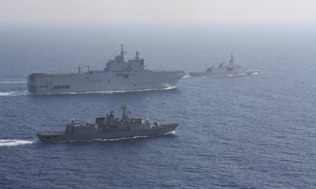 Greek-French naval exercise held in the eastern Mediterranean 