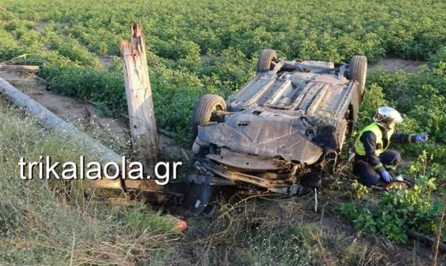 Τρίκαλα: Νεκρός σε τροχαίο 57χρονος - Έπεσαν πάνω του χιλιάδες volt (pics+vid)