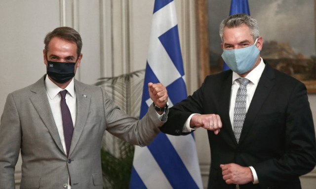 Nehammer expresses confidence in Greek government's handling of migration 