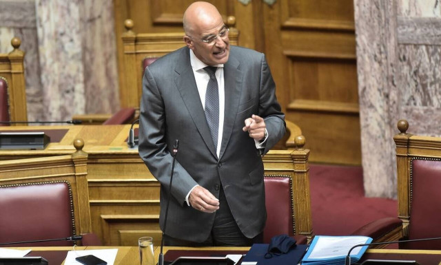 FM Dendias speaks with NATO Secretary-General Jens Stoltenberg