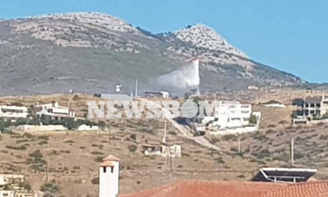 Wildfire starts in Neos Voutzas, Attica; inhabited areas not threatened